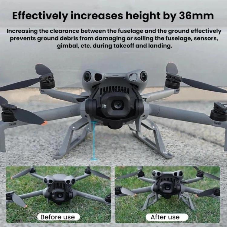 Tren de aterrizaje de altura extendida BRDRC para DJI Mini 5 Pro (gris) — imagen 6