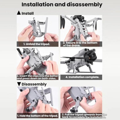 Tren de aterrizaje de altura extendida BRDRC para DJI Mini 5 Pro (gris) — imagen 8