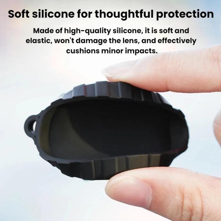Tapa de lente de silicona protectora a prueba de polvo Flymile para DJI Osmo Action 6 (negra) — imagen 7