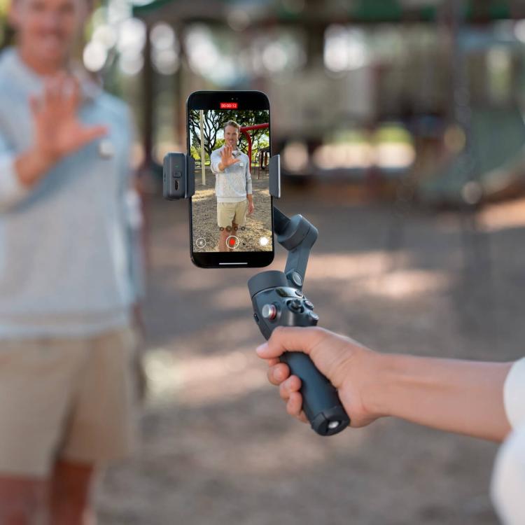 Micrófono Combo de vlog Original de Osmo Mobile 8 con minitransmisor de (blanco) para DJI Osmo Mobile — imagen 8