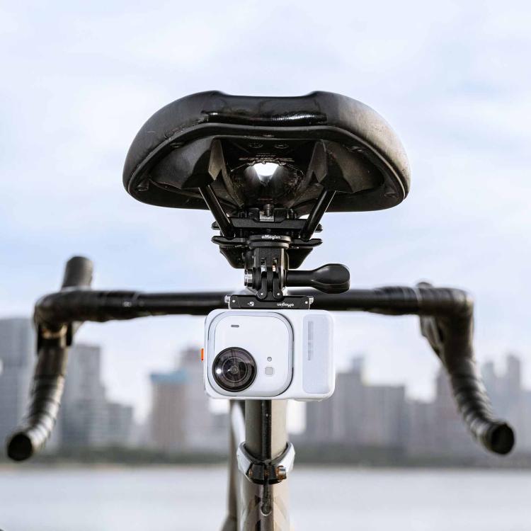 Soporte AMagisn - Universal para riel de sillín de bicicleta para cámaras de acción (negro) — imagen 3