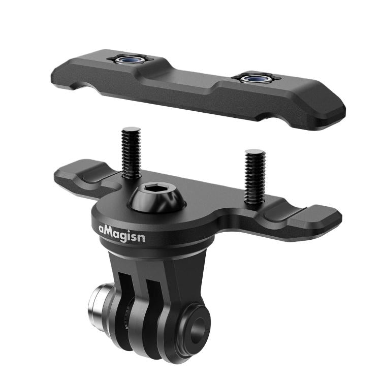 Soporte AMagisn - Universal para riel de sillín de bicicleta para cámaras de acción (negro) — imagen 7