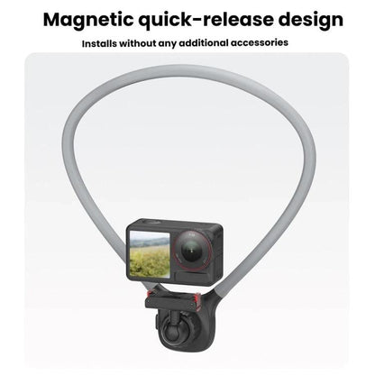 Soporte magnético de cuello de liberación rápida para DJI Osmo 360 / Osmo Action 5 (negro) para DJI DJI Osmo 360, DJI Osmo A…