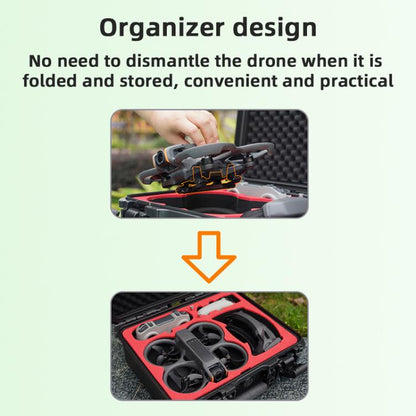 Tren de aterrizaje plegable con aumento de altura para dron de carreras BRDRC para DJI Avata 2 (negro) — imagen 4