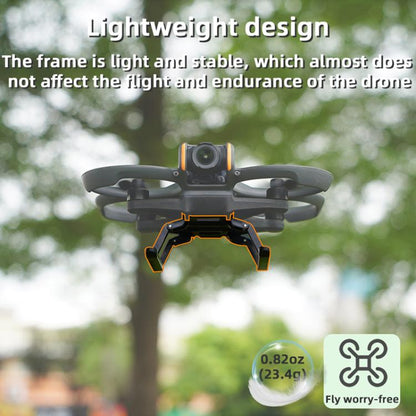 Tren de aterrizaje plegable con aumento de altura para dron de carreras BRDRC para DJI Avata 2 (negro) — imagen 7