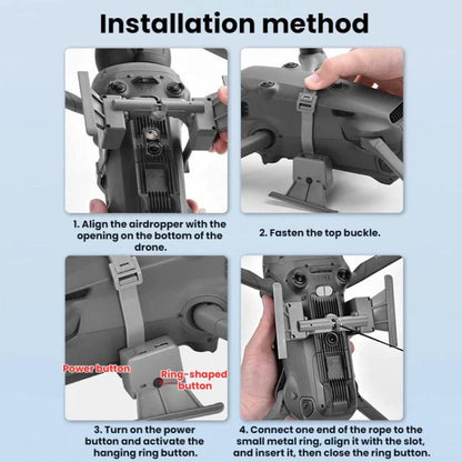 Sistema de lanzamiento aéreo BRDRC para DJI Mavic 4 Pro (gris) — imagen 8