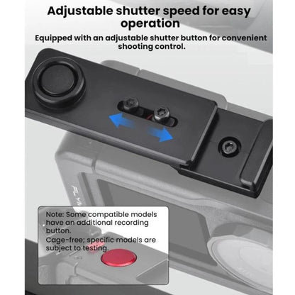 Empuñadura de obturador para cámara /4/5 Pro para DJI Osmo Action 3 (negra) — imagen 4
