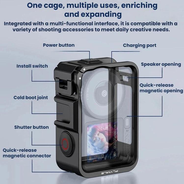 Estuche protector de expansión Flymile para cámara deportiva para DJI Osmo Action 6 (AC6028) — imagen 3