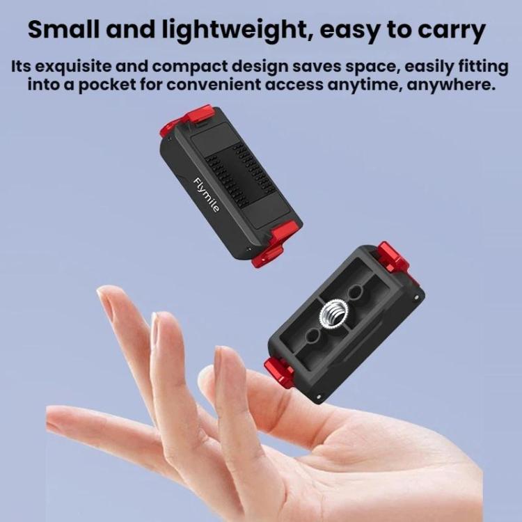 Base adaptadora de expansión magnética de liberación rápida Flymile para DJI Osmo Action 3 (negra) — imagen 4