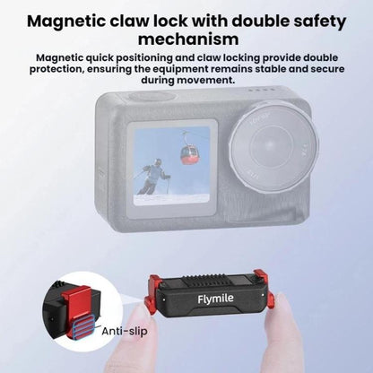 Base adaptadora de expansión magnética de liberación rápida Flymile para DJI Osmo Action 3 (negra) — imagen 7