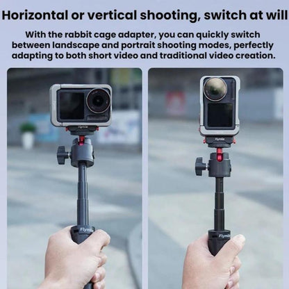 Base adaptadora de expansión magnética de liberación rápida Flymile para DJI Osmo Action 3 (negra) — imagen 8