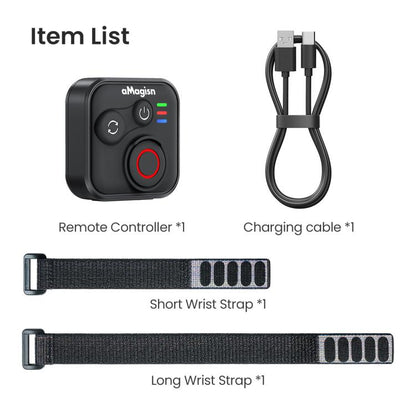 Obturador remoto Bluetooth aMagisn para DJI Osmo 360 / Osmo Action 6 (negro) para DJI DJI Osmo 360, DJI Osmo Action 6 — imag…