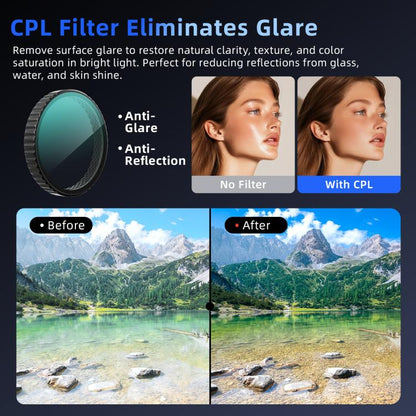 Filtro de liberación Para cámara aMagisn, rápida, cubierta protectora de lente CPL-ND8+ND16+ND32 para DJI Osmo Action 6 — im…