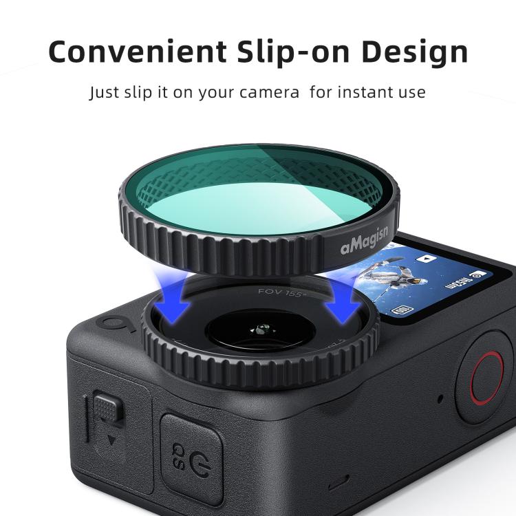 Filtro de liberación Para cámara aMagisn, rápida, cubierta protectora de lente CPL-ND8+ND16+ND32 para DJI Osmo Action 6 — im…