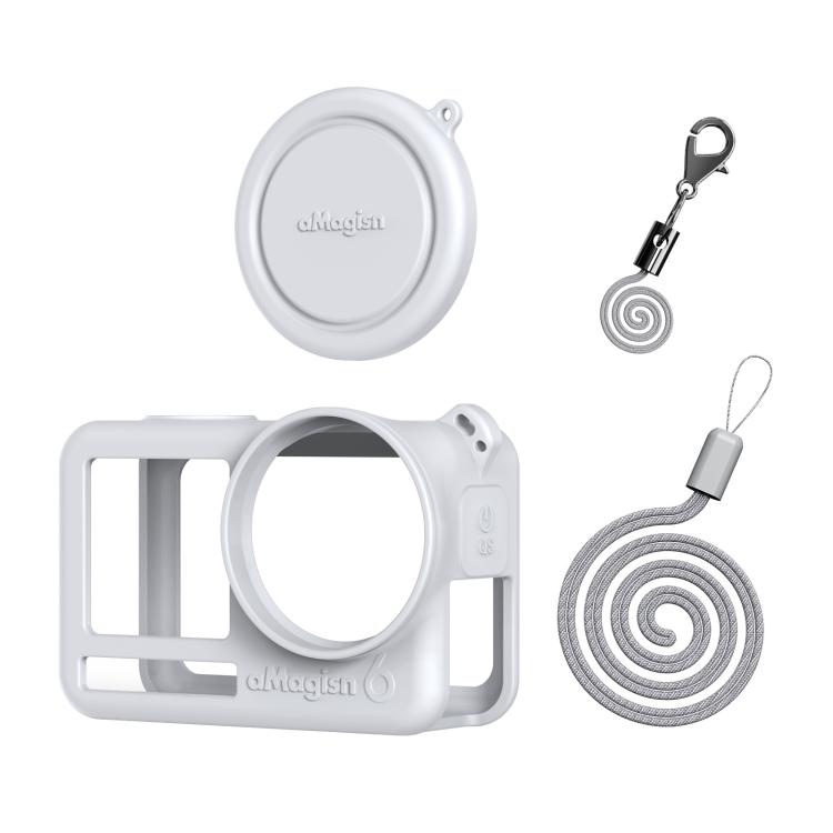 Funda de silicona aMagisn para DJI Osmo Action 6 (gris)