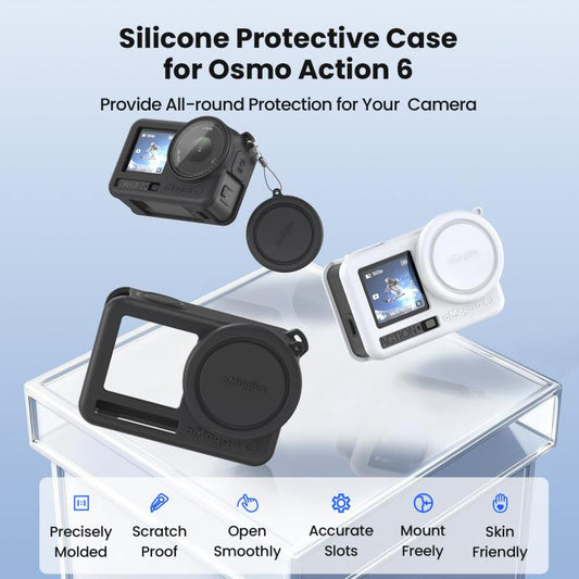 Funda de silicona aMagisn para DJI Osmo Action 6 (gris) — imagen 2