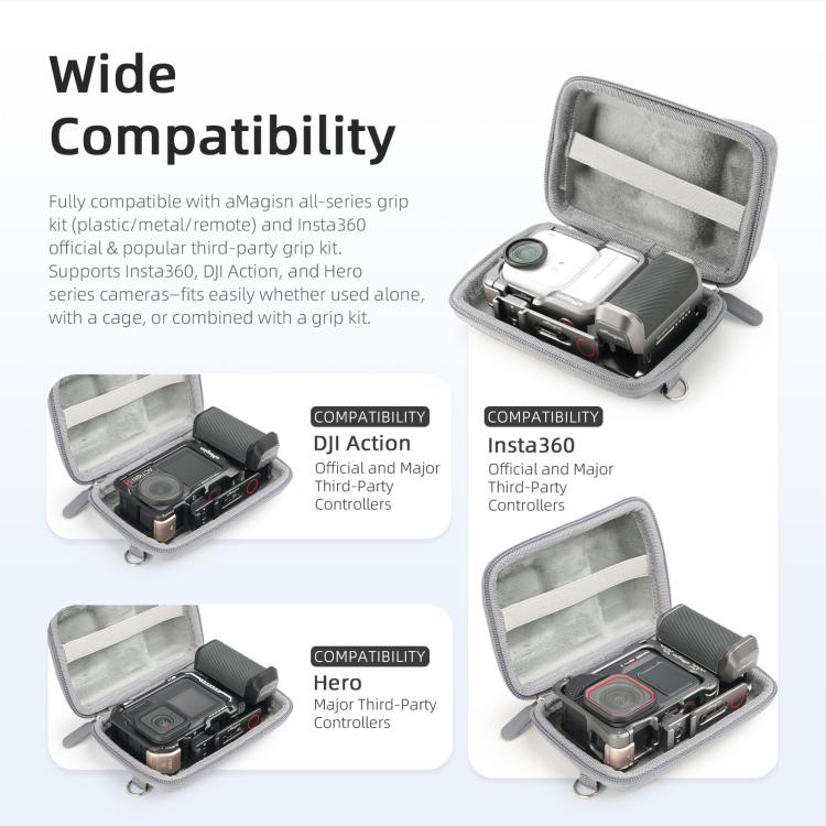 Estuche Universal aMagisn para cámara de acción, kit de agarre para fotografía callejera con correa para el hombro para DJI……