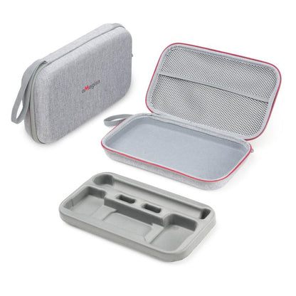 Estuche de transporte aMagisn de carcasa rígida mediana con inserto de espuma extraíble (gris) para DJI Osmo Action 6