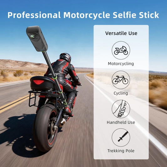 Palo selfie telescópico de aluminio aMagisn de 1,1 m para ciclismo, fotografía, cámara, monopié, solo palo — imagen 2