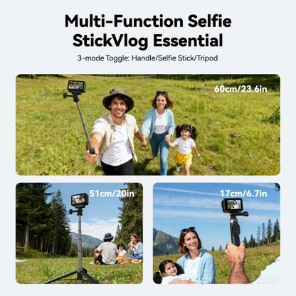 Trípode selfie Bluetooth TELESIN con control remoto — para cámaras de acción y smartphones — imagen 4