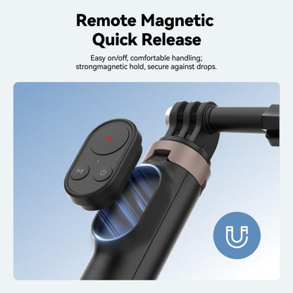 Trípode selfie Bluetooth TELESIN con control remoto — para cámaras de acción y smartphones — imagen 6