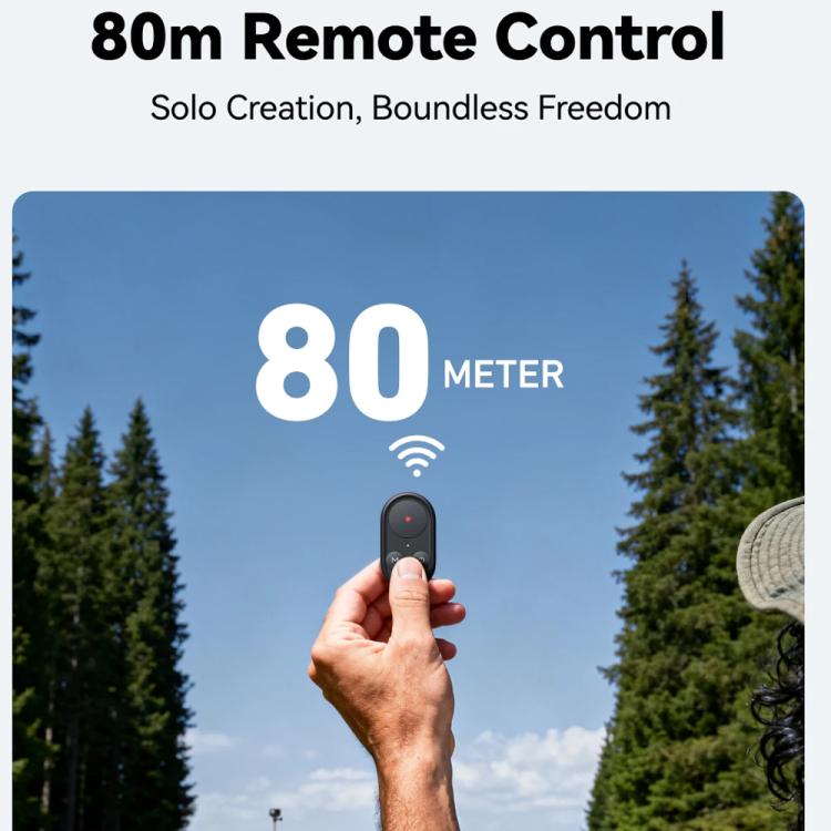 Trípode selfie Bluetooth TELESIN con control remoto — para cámaras de acción y smartphones — imagen 7