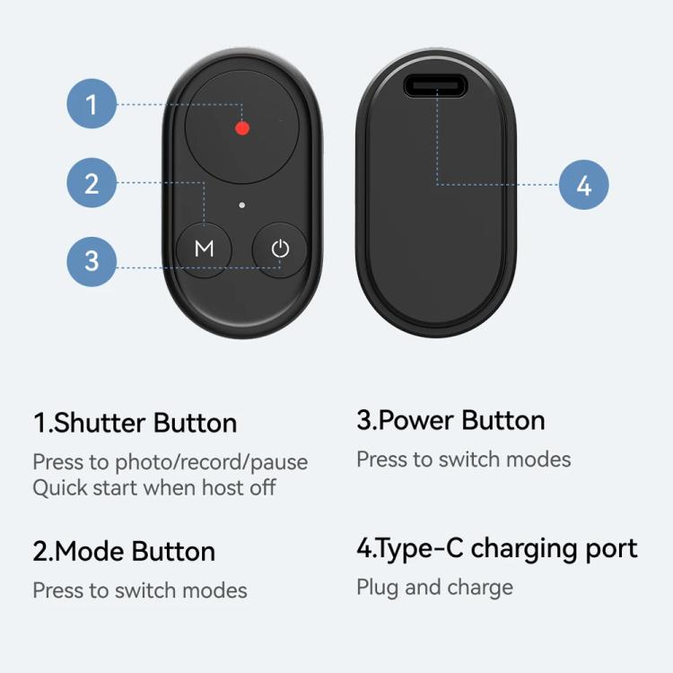 Trípode selfie Bluetooth TELESIN con control remoto — para cámaras de acción y smartphones — imagen 10