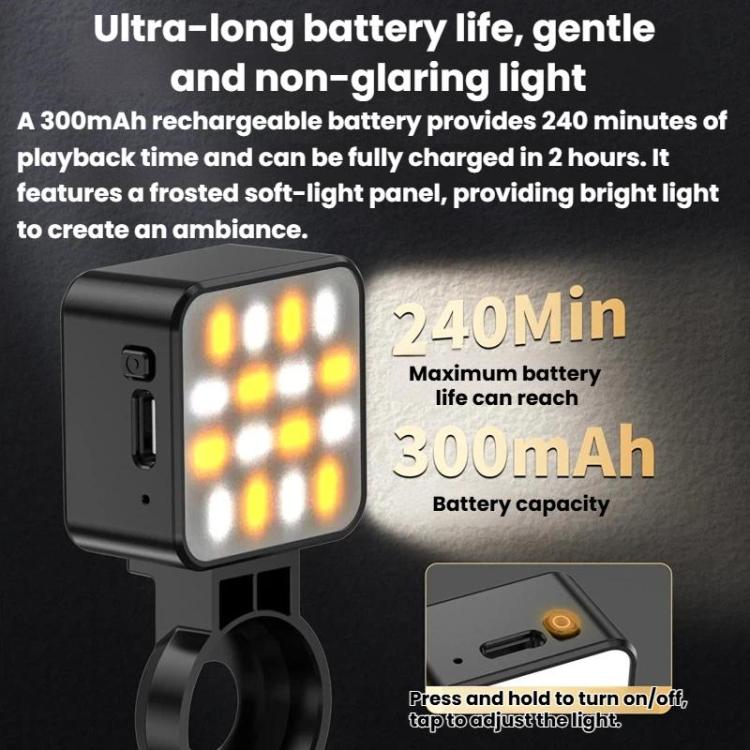 Desiontal PM-06 Luz de relleno magnética de liberación rápida, luz portátil para cámaras de acción para DJI Osmo Pocket 3 —…