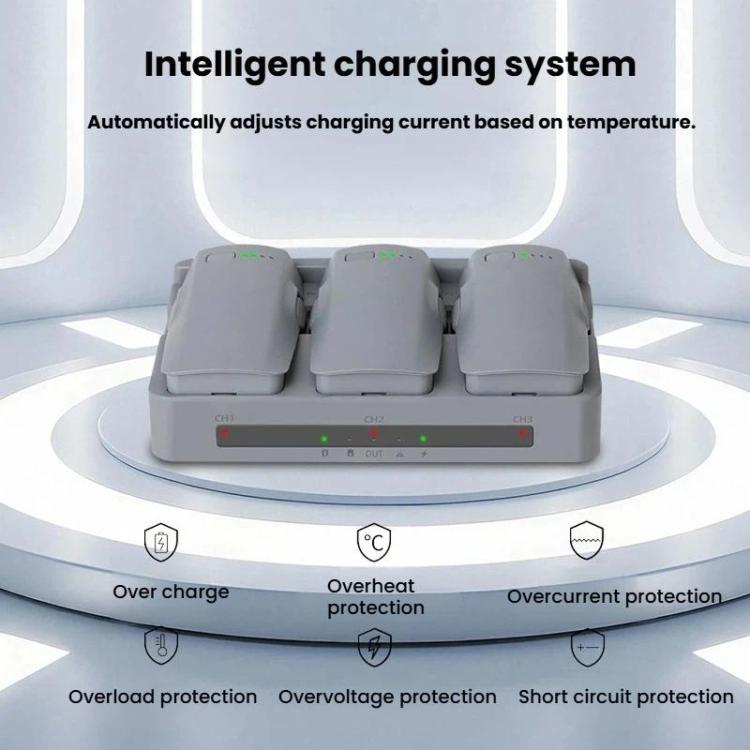 Batería Cargador triple de para DJI Neo (gris) — imagen 4