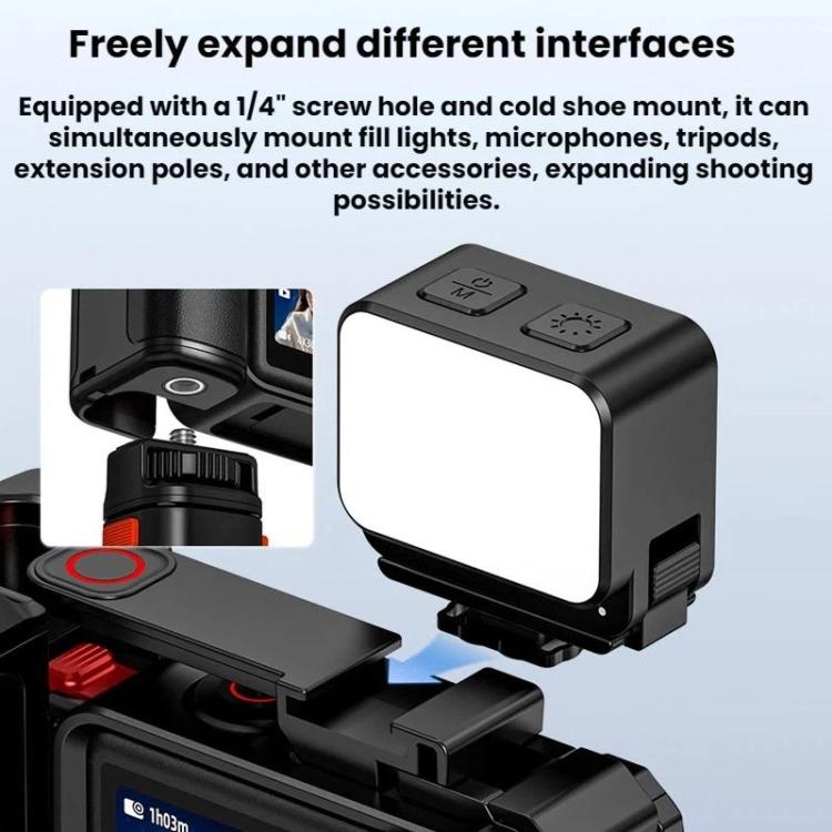 Jaula Flymile - para cámara Pro/4/3 con asa y base magnética de liberación rápida para DJI Osmo Action 5 — imagen 5