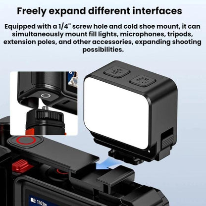 Jaula Flymile - para cámara Pro/4/3 con asa y base magnética de liberación rápida para DJI Osmo Action 5 — imagen 5