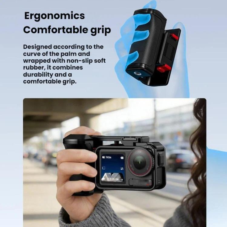 Jaula Flymile - para cámara Pro/4/3 con asa y base magnética de liberación rápida para DJI Osmo Action 5 — imagen 8