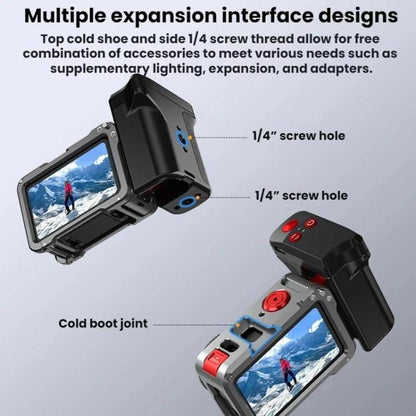 Empuñadura magnética de liberación rápida Flymile para cámara de acción para fotografía urbana para DJI Osmo Action 3 (para……
