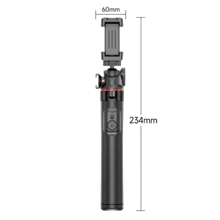 Trípode y palo selfie portátil C15 con control remoto para teléfono y cámara de acción. Especificaciones: adaptador de 1/4 d…