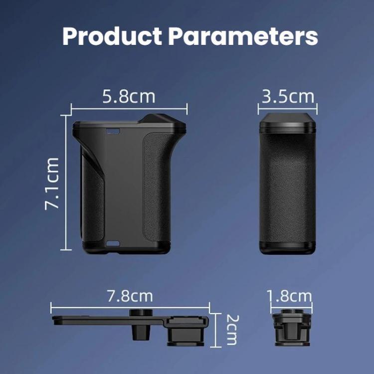 Base magnética de liberación rápida Flymile, accesorio para cámara deportiva de mano para DJI Osmo Action 6 (negro) — imagen…
