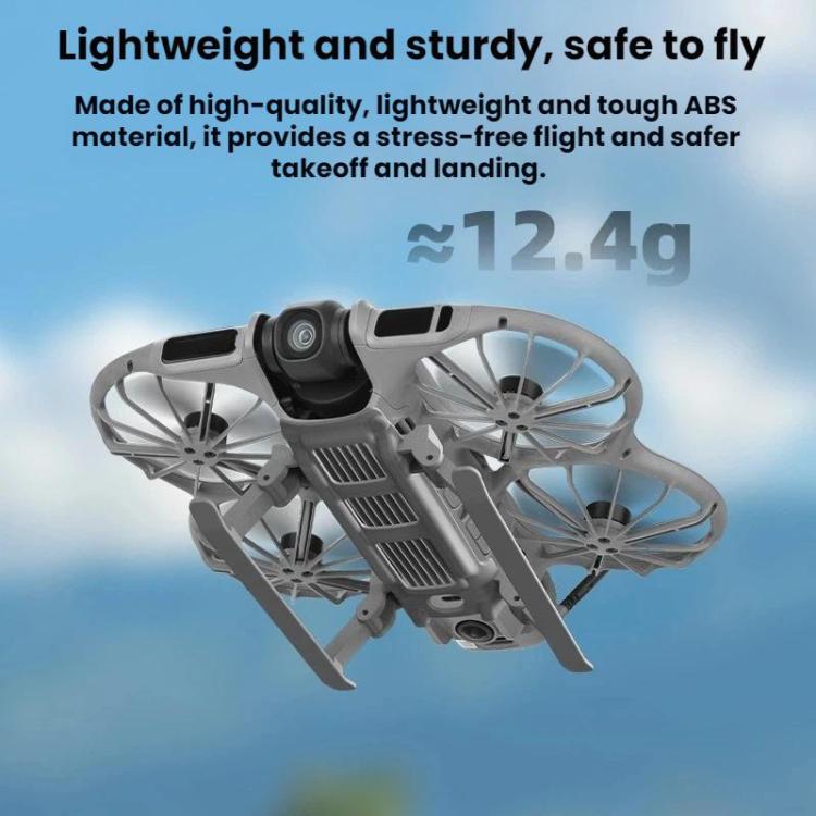 Tren de aterrizaje protector plegable con aumento de altura para dron 2 BRDRC para DJI Neo (gris) — imagen 7