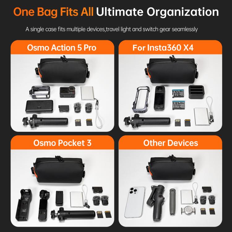 Bolsa de hombro LKTOP L-PPM-013 - para cámara de acción para DJI Osmo Pocket 3 — imagen 4