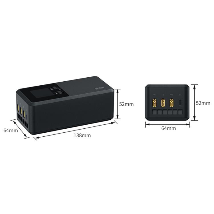 Cargador de 3 canales LKTOP UC342 de 200 W, cargador para fotografía aérea con enchufe europeo para DJI Air 3 — imagen 11