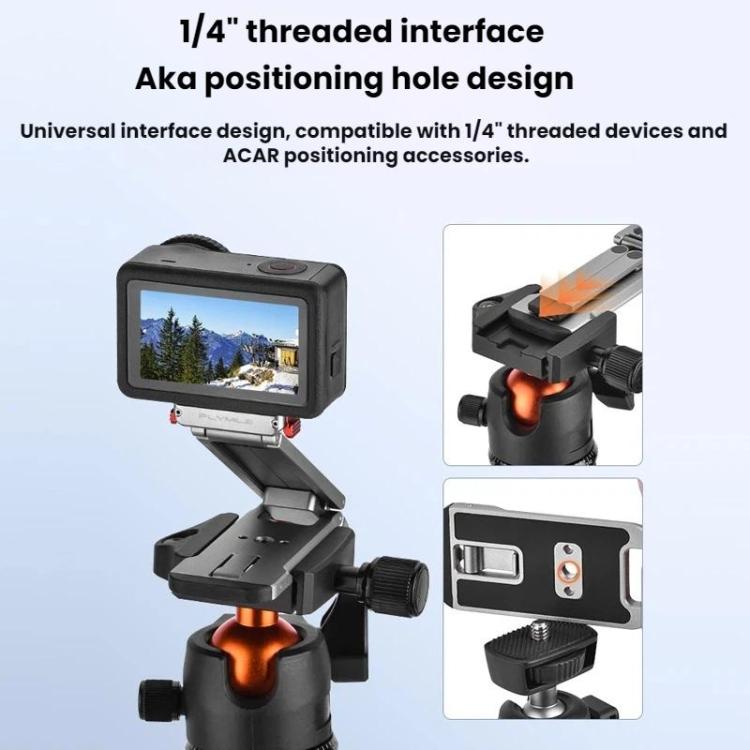 Soporte magnético de liberación rápida para trípode y mosquetón Flymile para DJI Osmo Action 6 (gris) — imagen 7