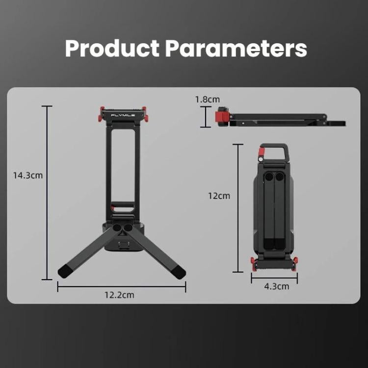 Soporte magnético de liberación rápida para trípode /4/5 Pro con mosquetón para DJI Osmo Action 3 (negro) — imagen 2
