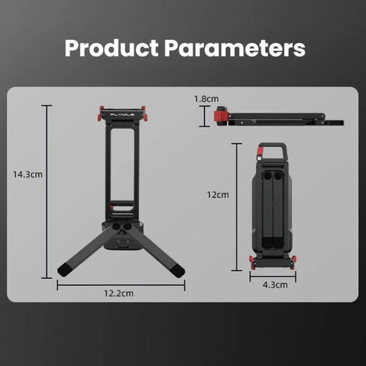 Soporte magnético de liberación rápida para trípode /4/5 Pro con mosquetón para DJI Osmo Action 3 (negro) — imagen 2