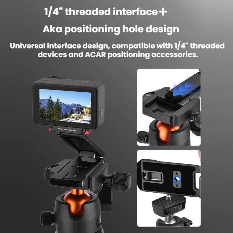Soporte magnético de liberación rápida para trípode /4/5 Pro con mosquetón para DJI Osmo Action 3 (negro) — imagen 7
