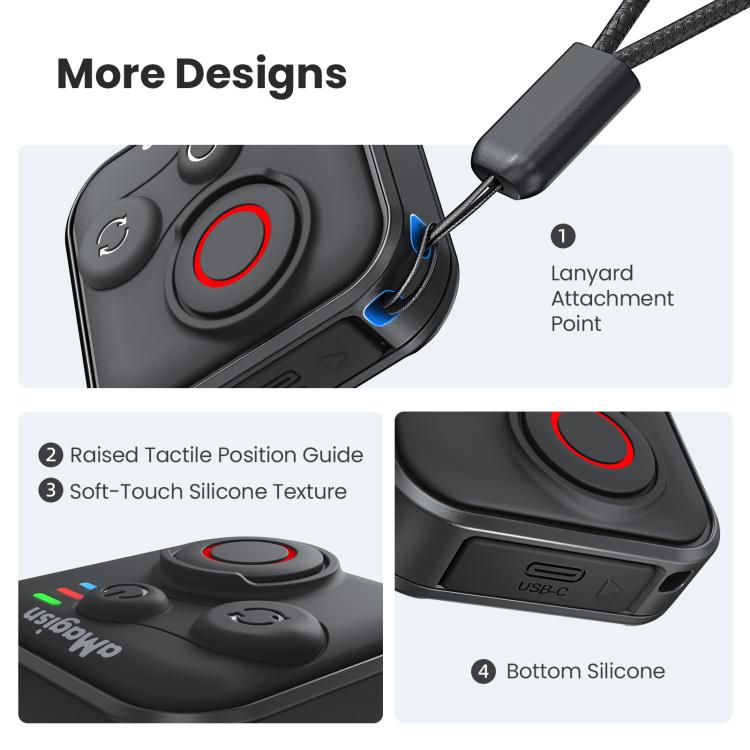 Control remoto Bluetooth 3.0 de aMagisn, versión Universal para Insta360, GoPro Hero, teléfonos inteligentes Android/iOS,, A…