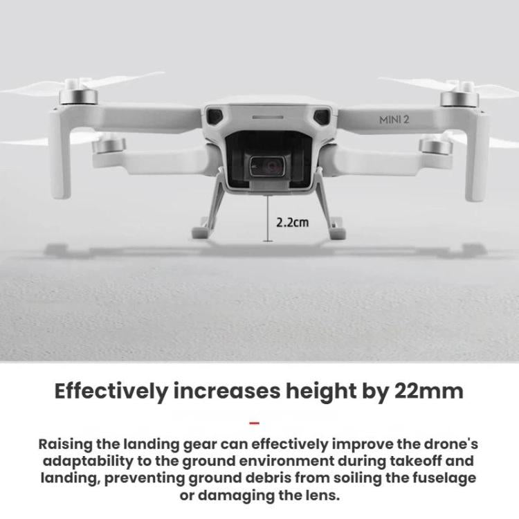 Tren de aterrizaje elevador BRDRC para DJI Mavic Mini / Mini 2 / Mini SE (gris) para DJI DJI Mavic Mini, DJI Mini 2, DJI Min…