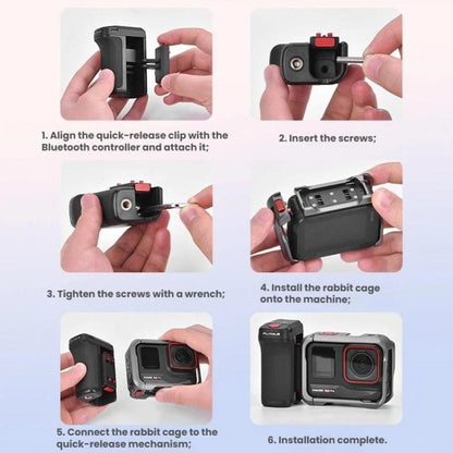 Base magnética de liberación rápida para DJI Osmo Action 5 (negro) — imagen 12