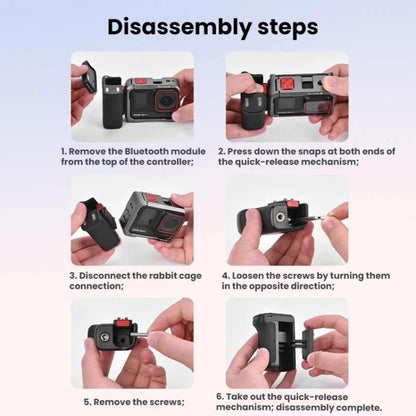 Base magnética de liberación rápida para DJI Osmo Action 5 (negro) — imagen 13