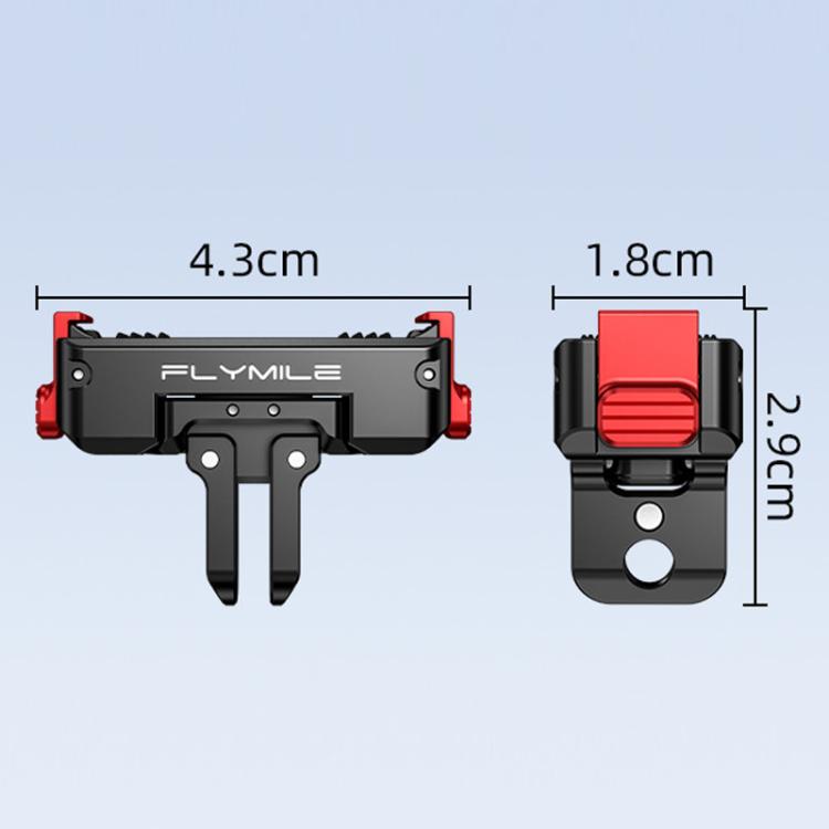 Base adaptadora magnética de liberación rápida Flymile (aleación de aluminio) para DJI Osmo 360 — imagen 3