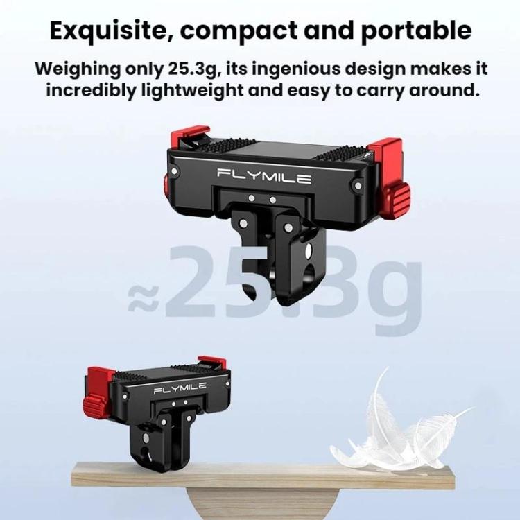 Base adaptadora magnética de liberación rápida Flymile (aleación de aluminio) para DJI Osmo 360 — imagen 7