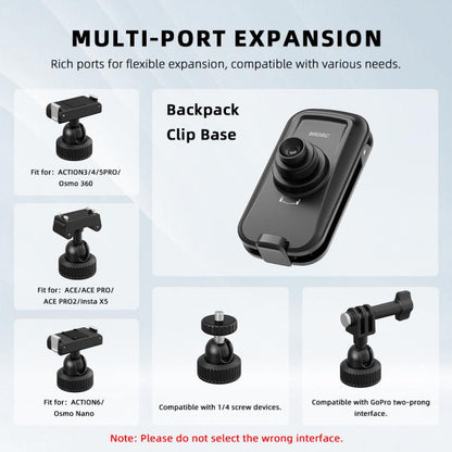 Correa de hombro magnética de liberación rápida para cámara de acción BRDRC — imagen 2