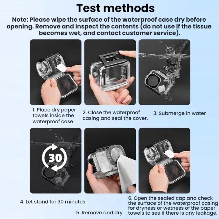 Estuche impermeable magnético de liberación rápida Flymile para DJI Osmo Action 6 (transparente) — imagen 10